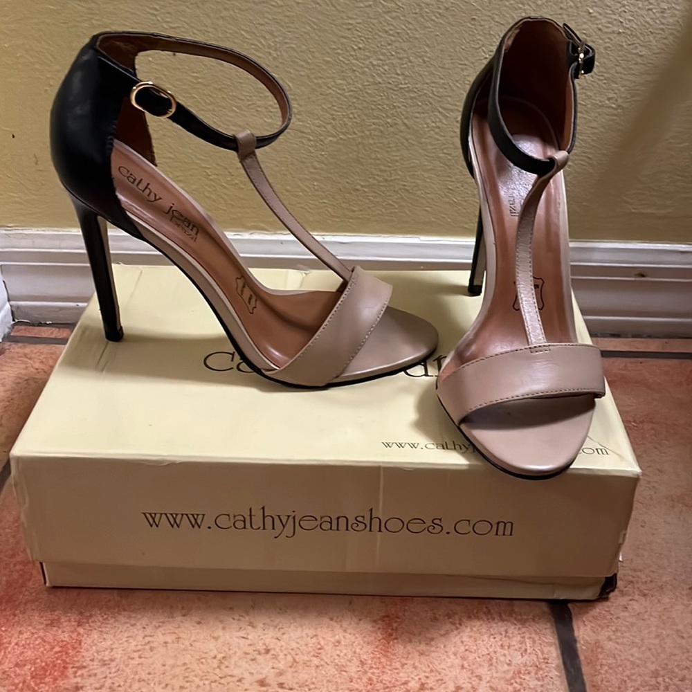 Cathy Jean Tan and Black Strap Heels